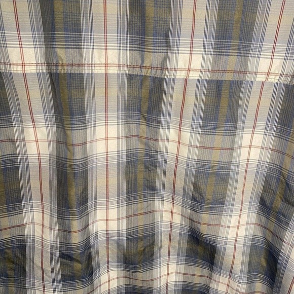 Pacific Trail Mens M Medium‎ Plaid Vented T-Shirt Outdoor Button Up - Picture 5 of 7